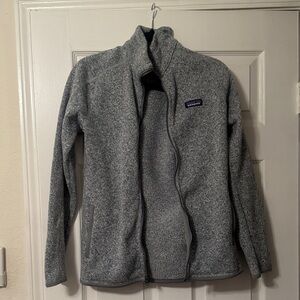 Patagonia Heather Gray Full-Zip Synchilla-Style Fleece